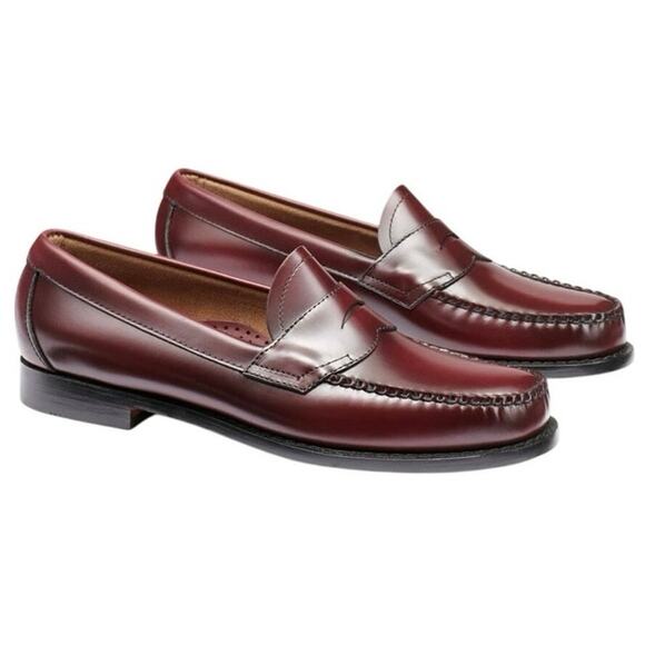 G.H. Bass & Co. Other - G.H. Bass & Co. Weejuns Leather Loafers Mens 8.5 Wine Brown Burgundy Flat Strap